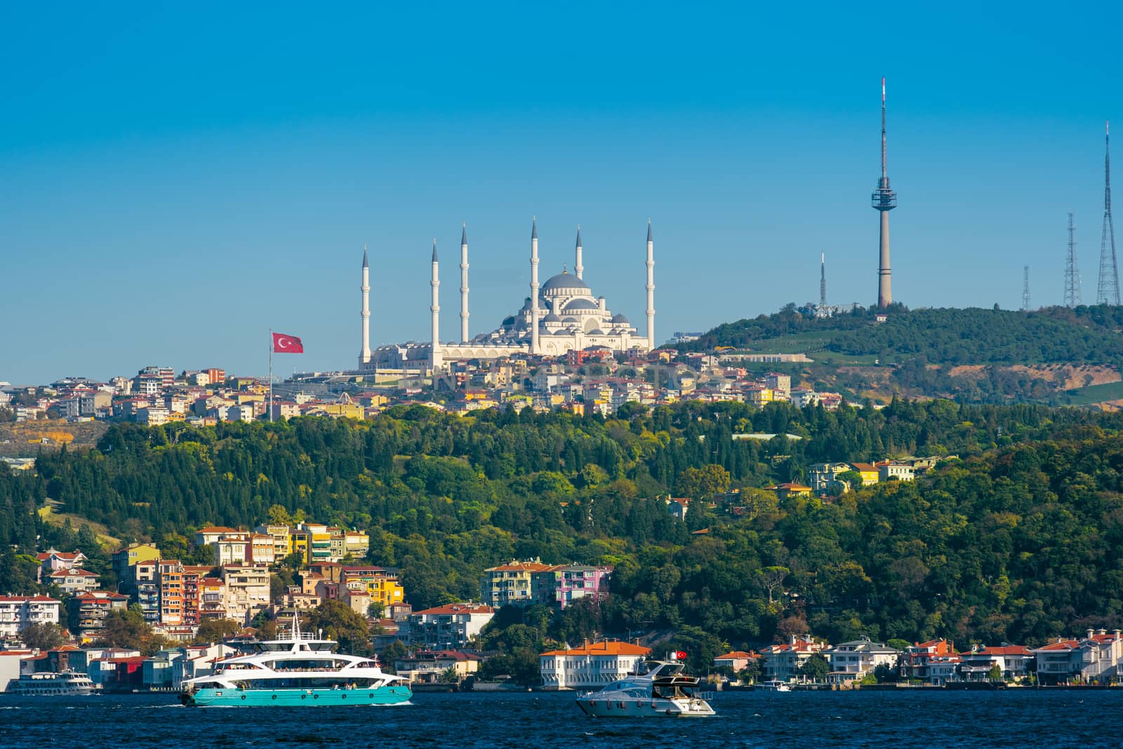 Camlica mosque in Istanbul, Turkey. by gutarphotoghaphy