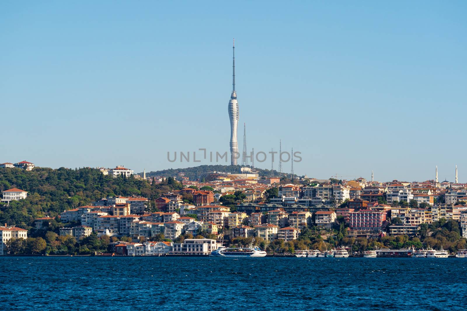 Istanbul city and Camlica hill in Turkey. by gutarphotoghaphy
