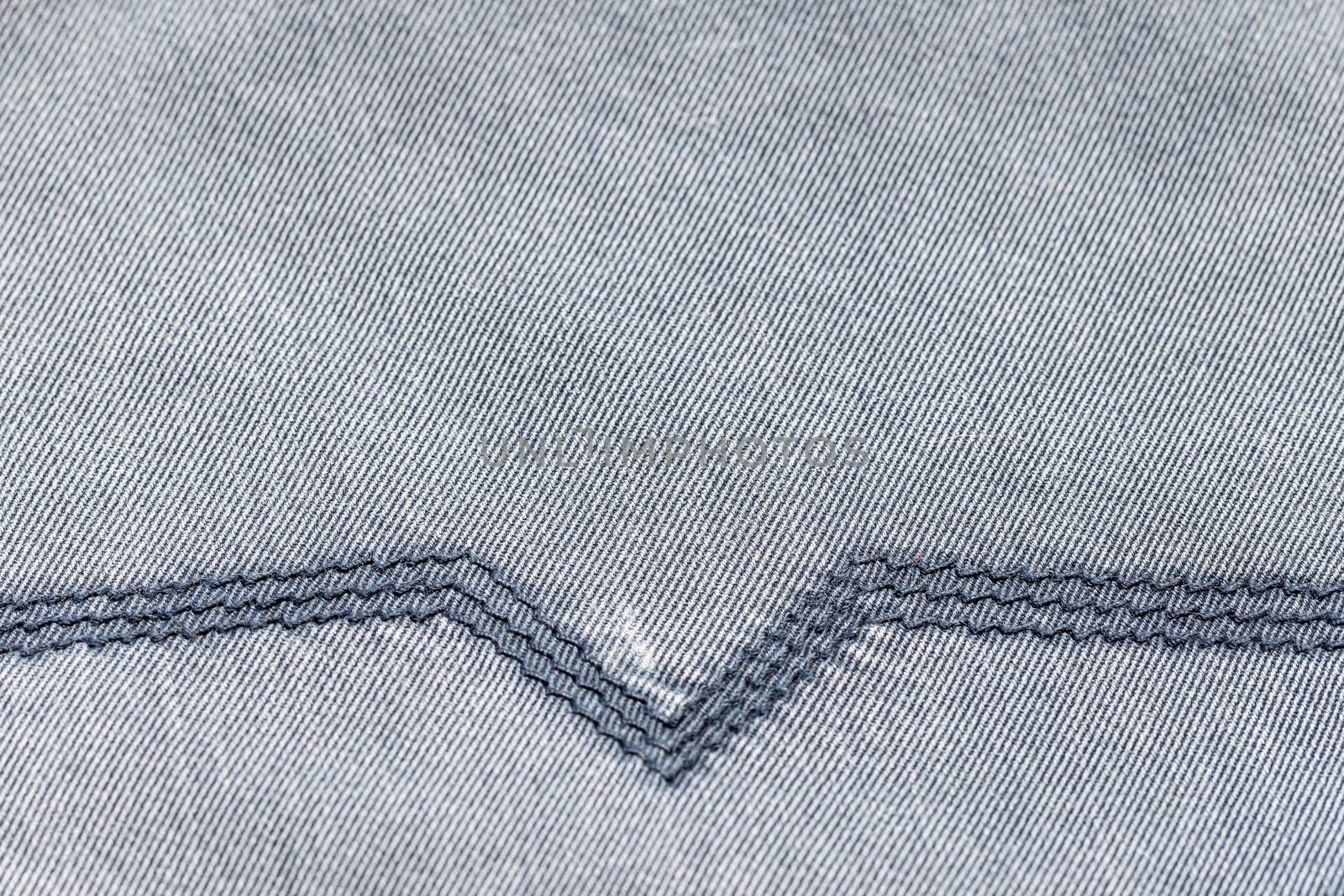 Close-up of blue denim texture. Denim jeans background by bonilook