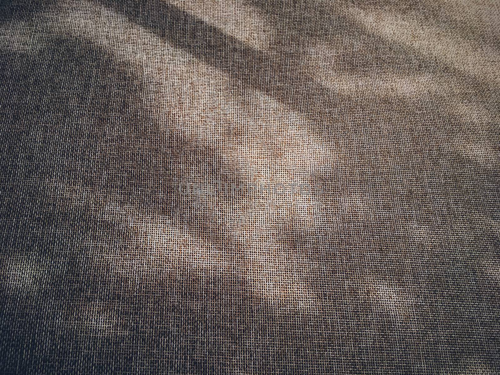 Linen texture and shadows as rustic background, fabric and material
