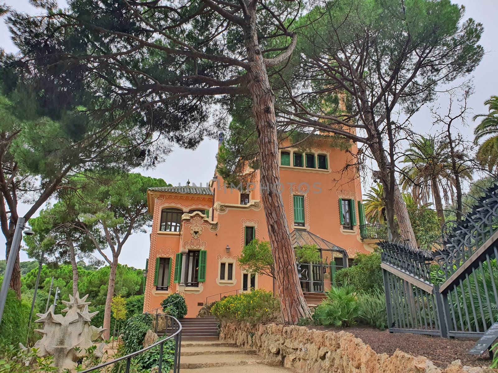 Gaudi House in Guell Park by savcoco