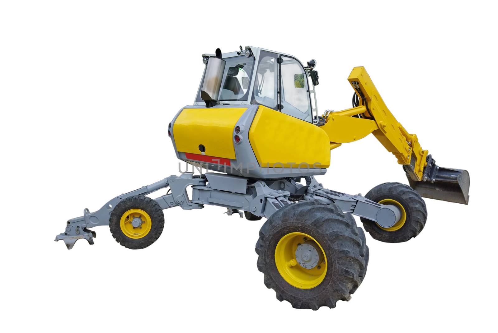 Small yellow excavator by savcoco