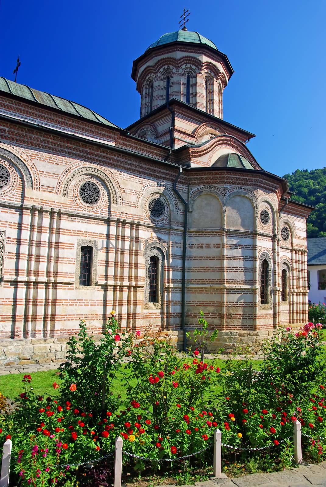 Cozia monastery orthodox church in Romania, medieval monument