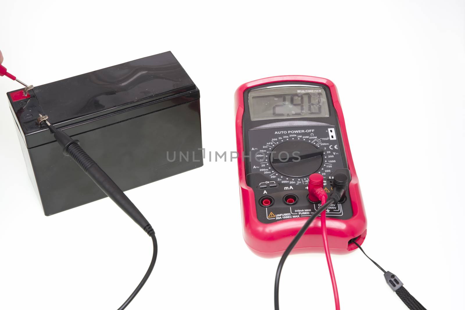 Multimeter instrument measuring battery by savcoco
