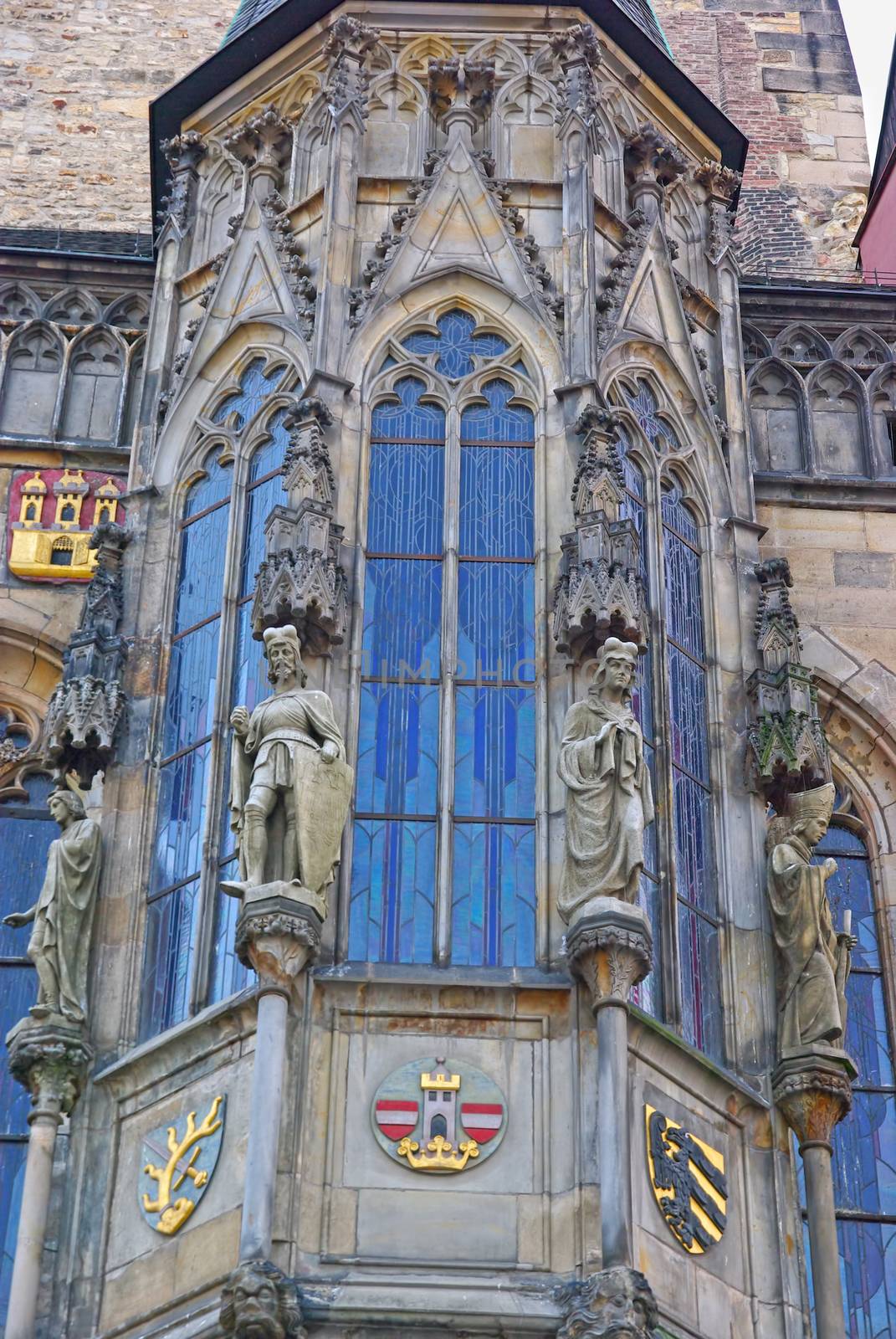 Town Hall from Prague, architecture detail by savcoco