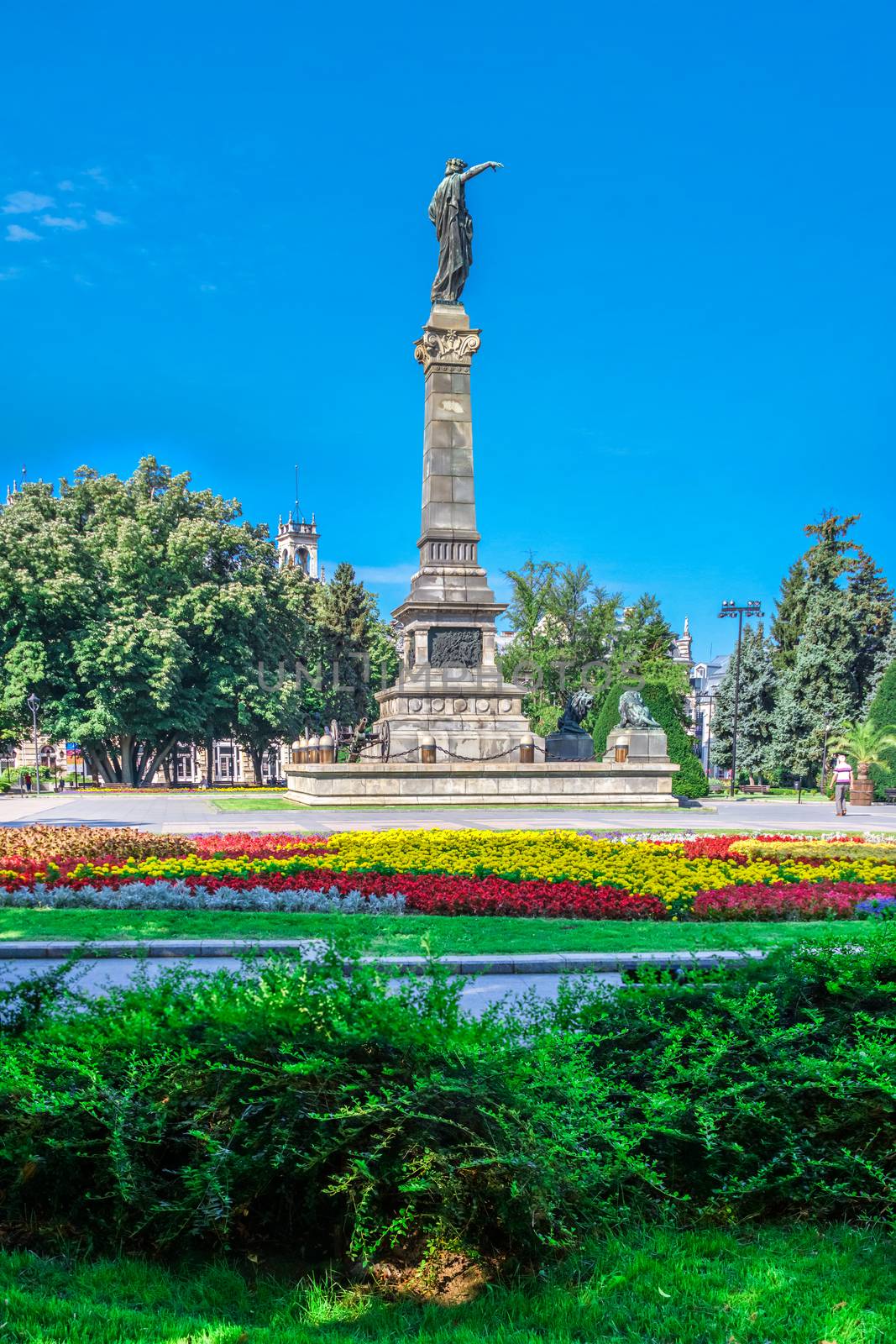 Freedom Square in Ruse city, Bulgaria by Multipedia