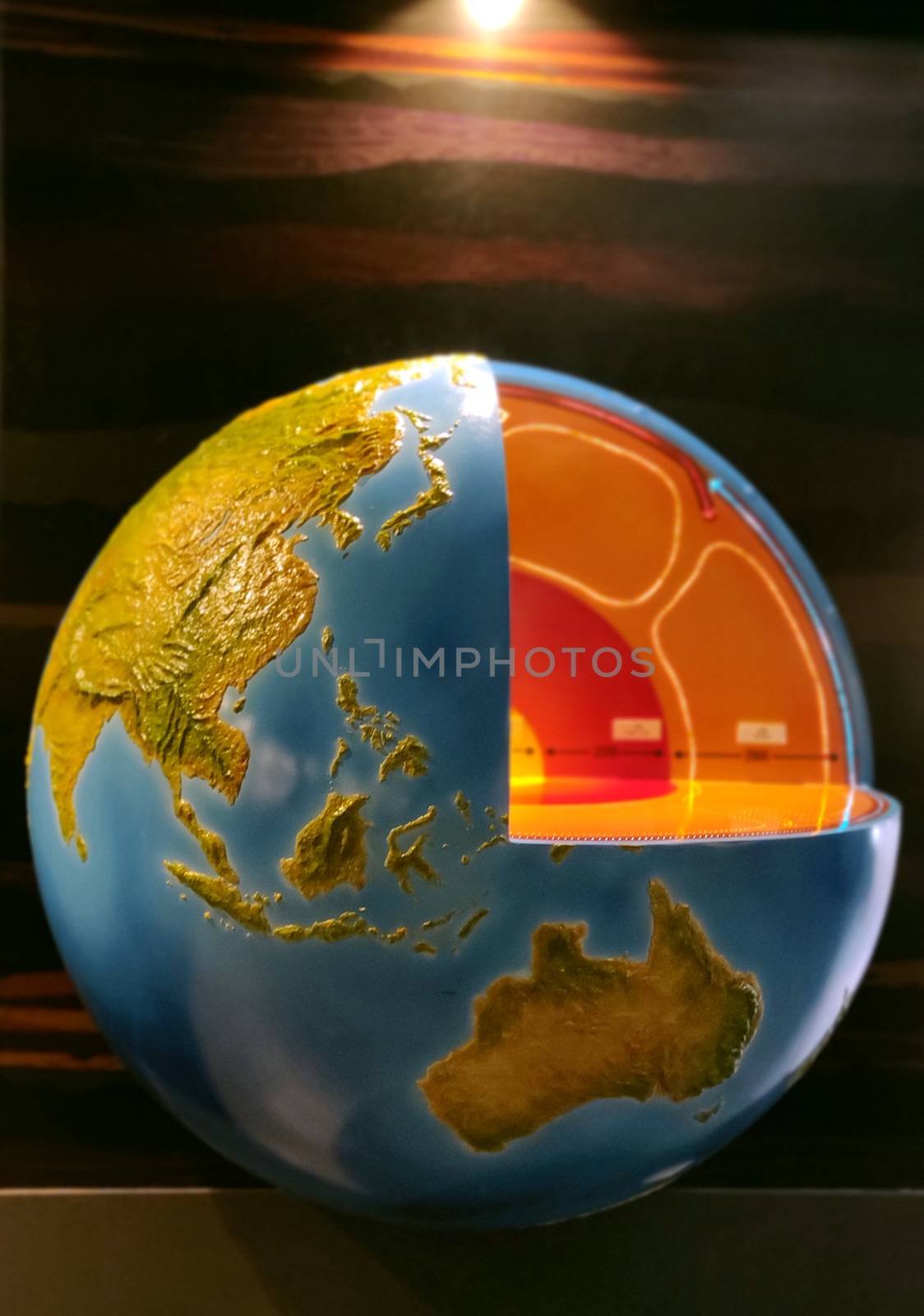 Earth core representation under yellow light by mshivangi92