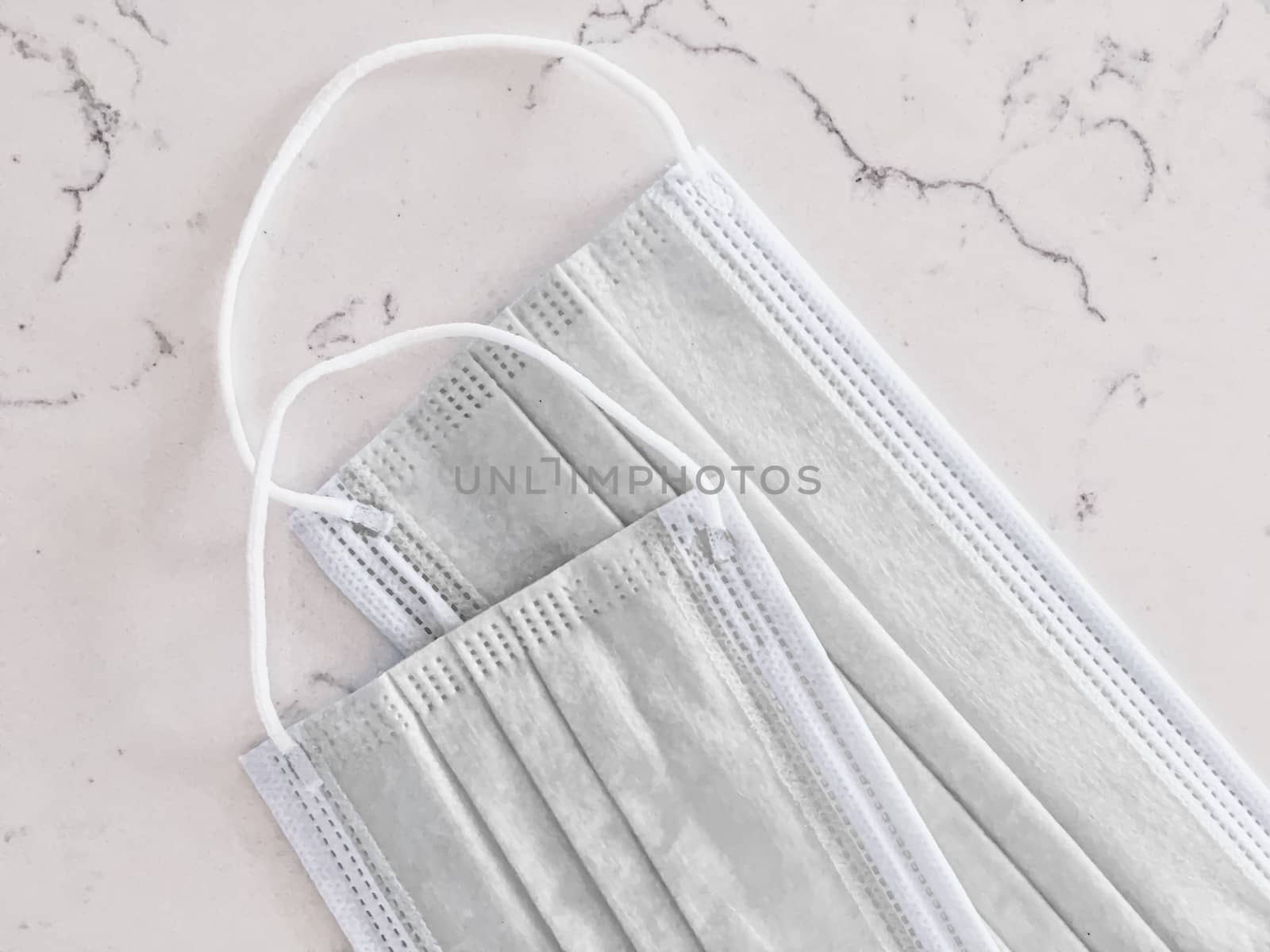 Surgical face masks for preventing infection during coronavirus pandemic, healthcare and hygiene