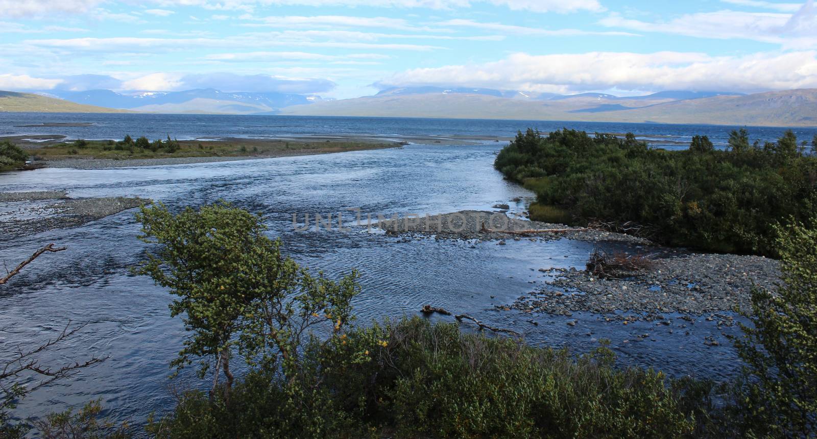 Tornetrask large lake, Abisko national park, northern Sweden by michaelmeijer