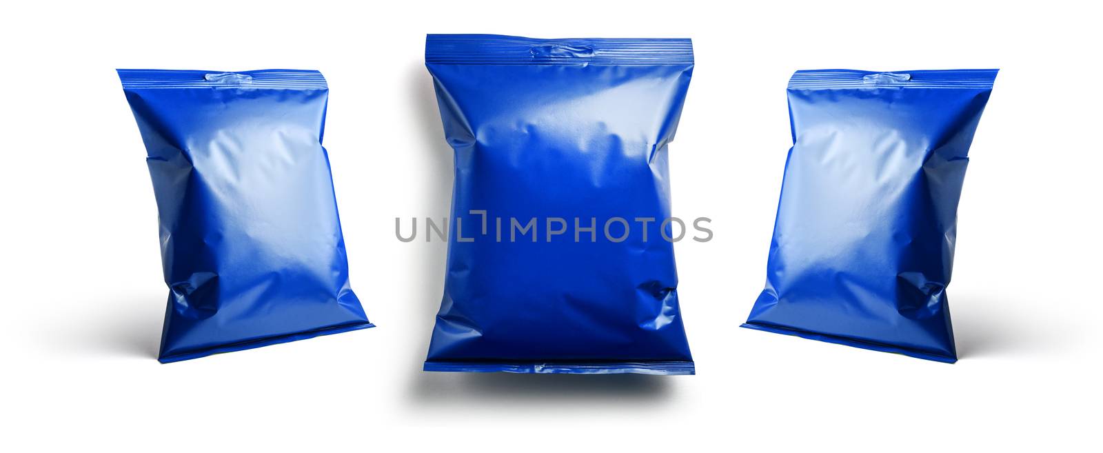 Blue packaging template for your design by butenkow