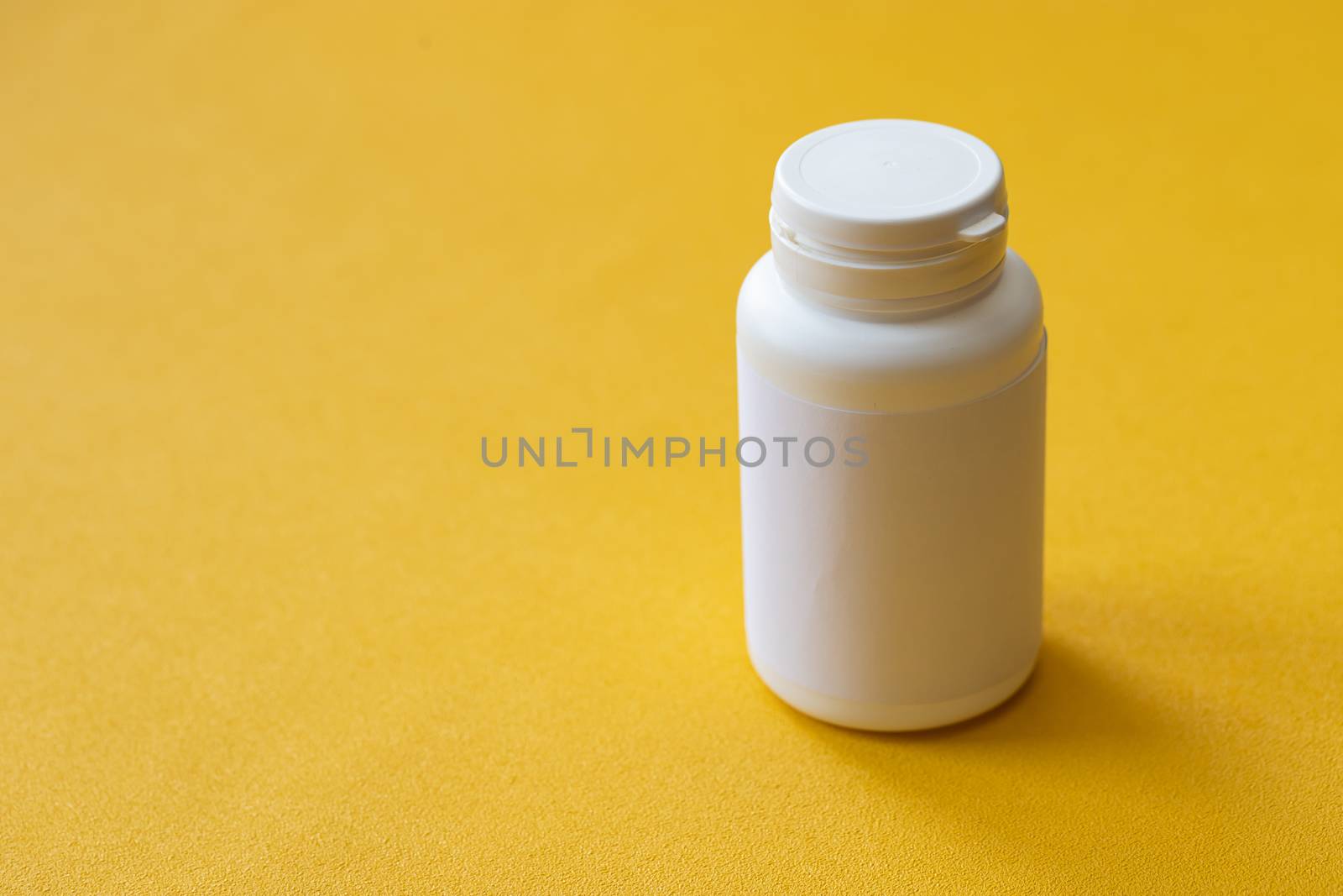 the pill bottle medicine, photo isolated on white background. by bonilook