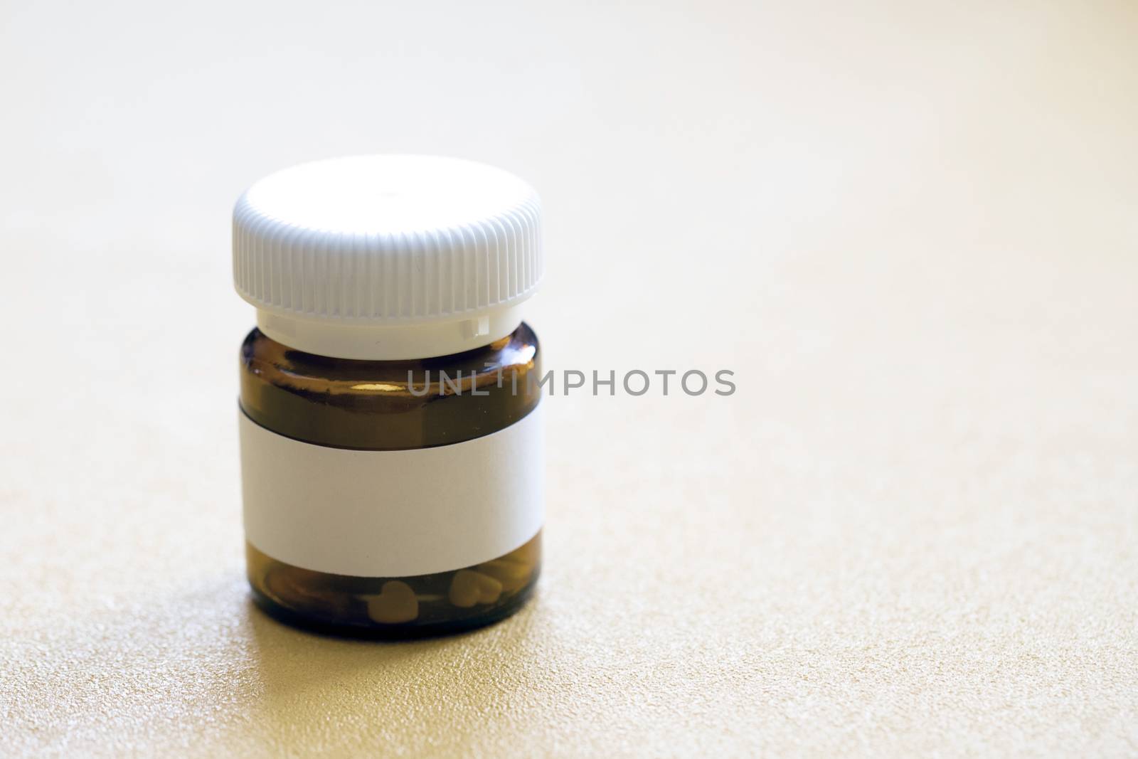 the pill bottle medicine, photo isolated on white background. by bonilook