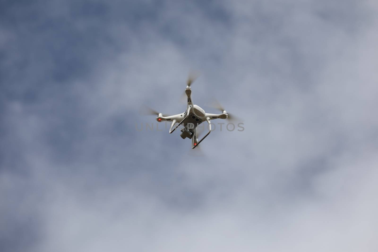 Aerial drone with an action camera