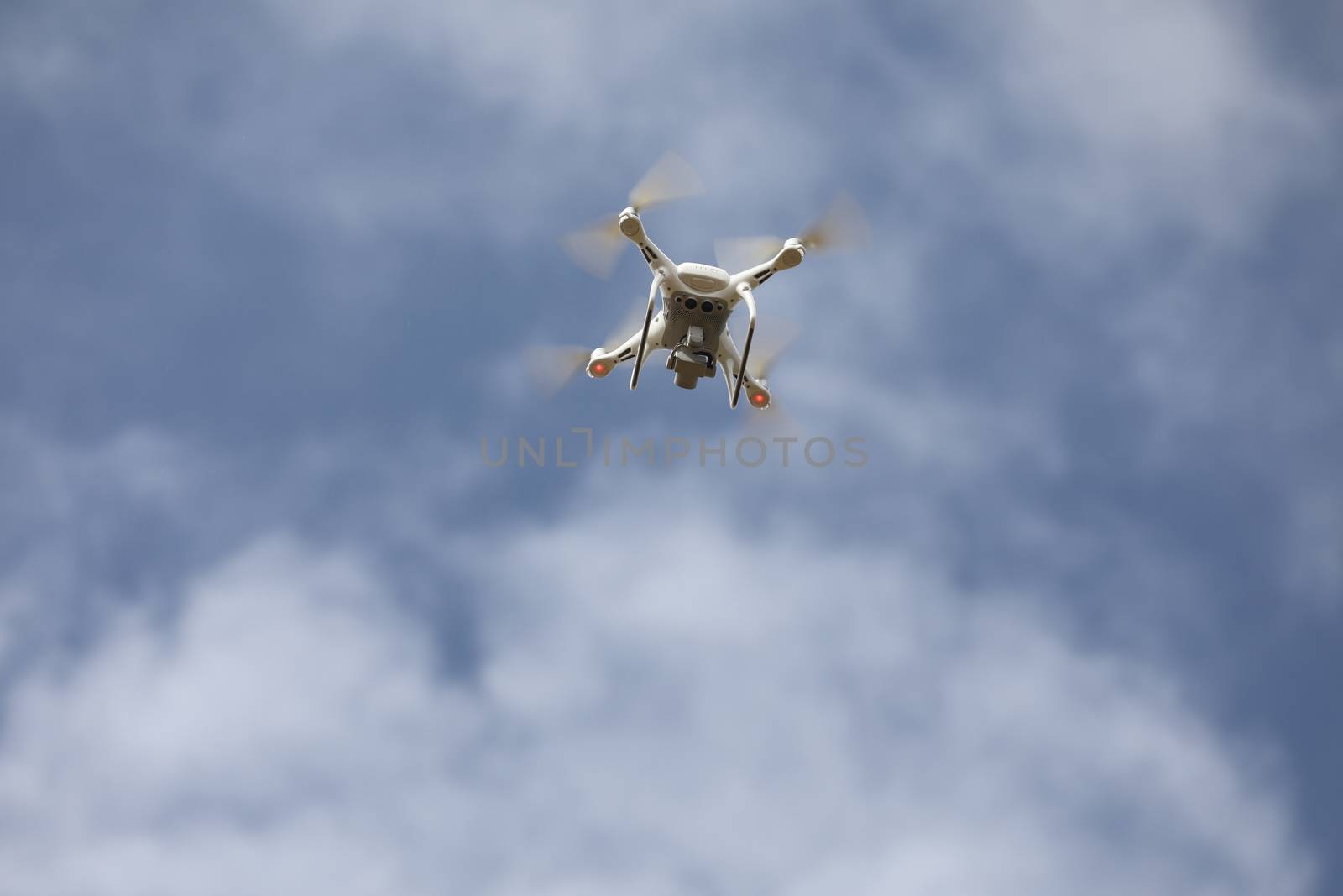 Aerial drone with an action camera