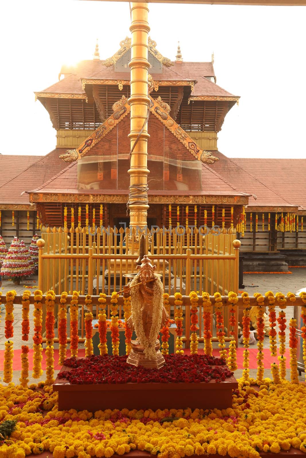 Hindu God Statue in a Temple by rajastills