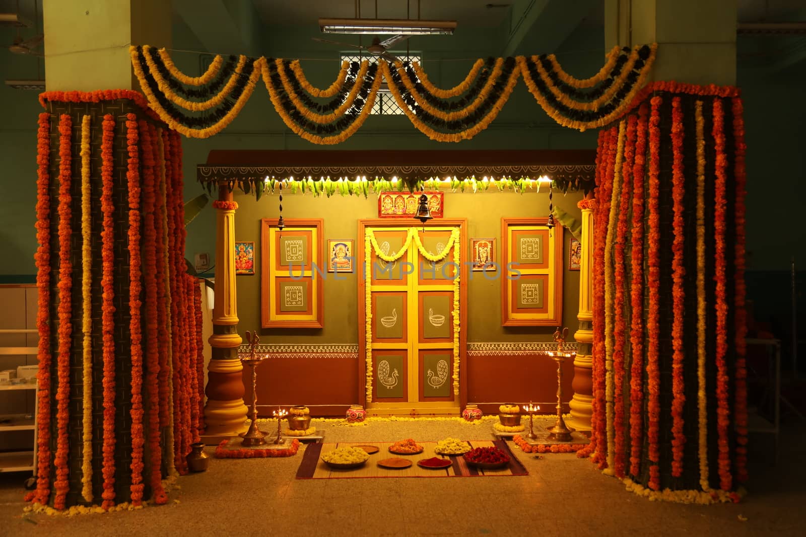 Oil Lamps in the Temple