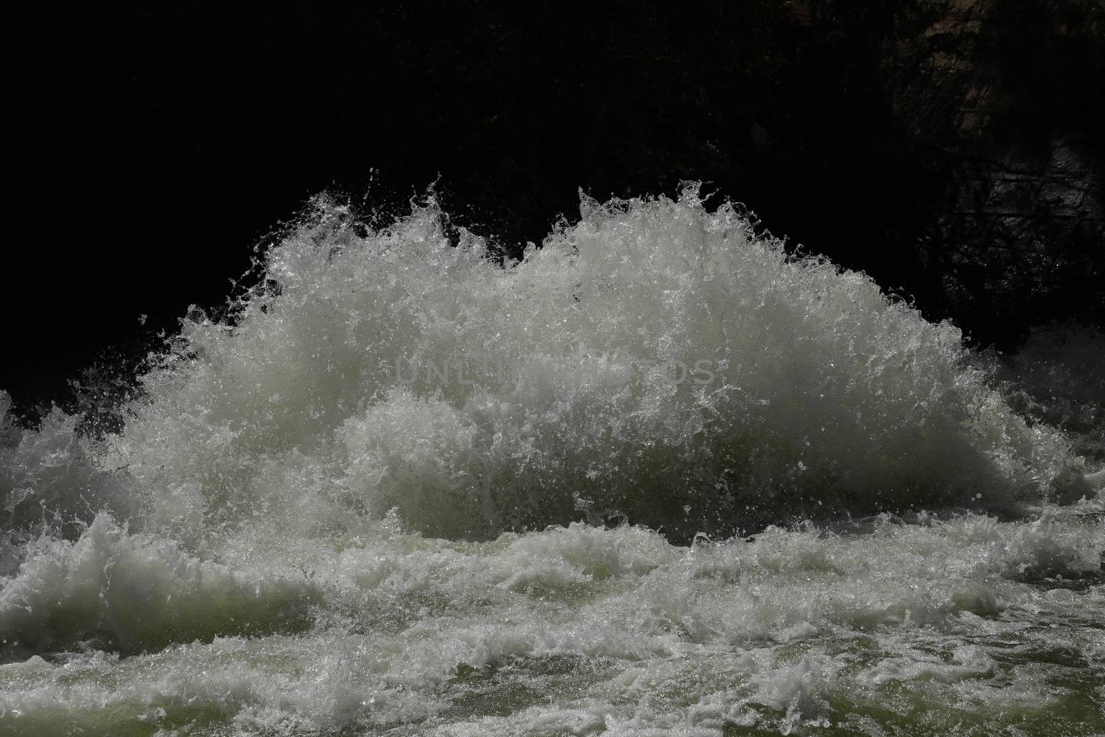 Water Slashes at Dam