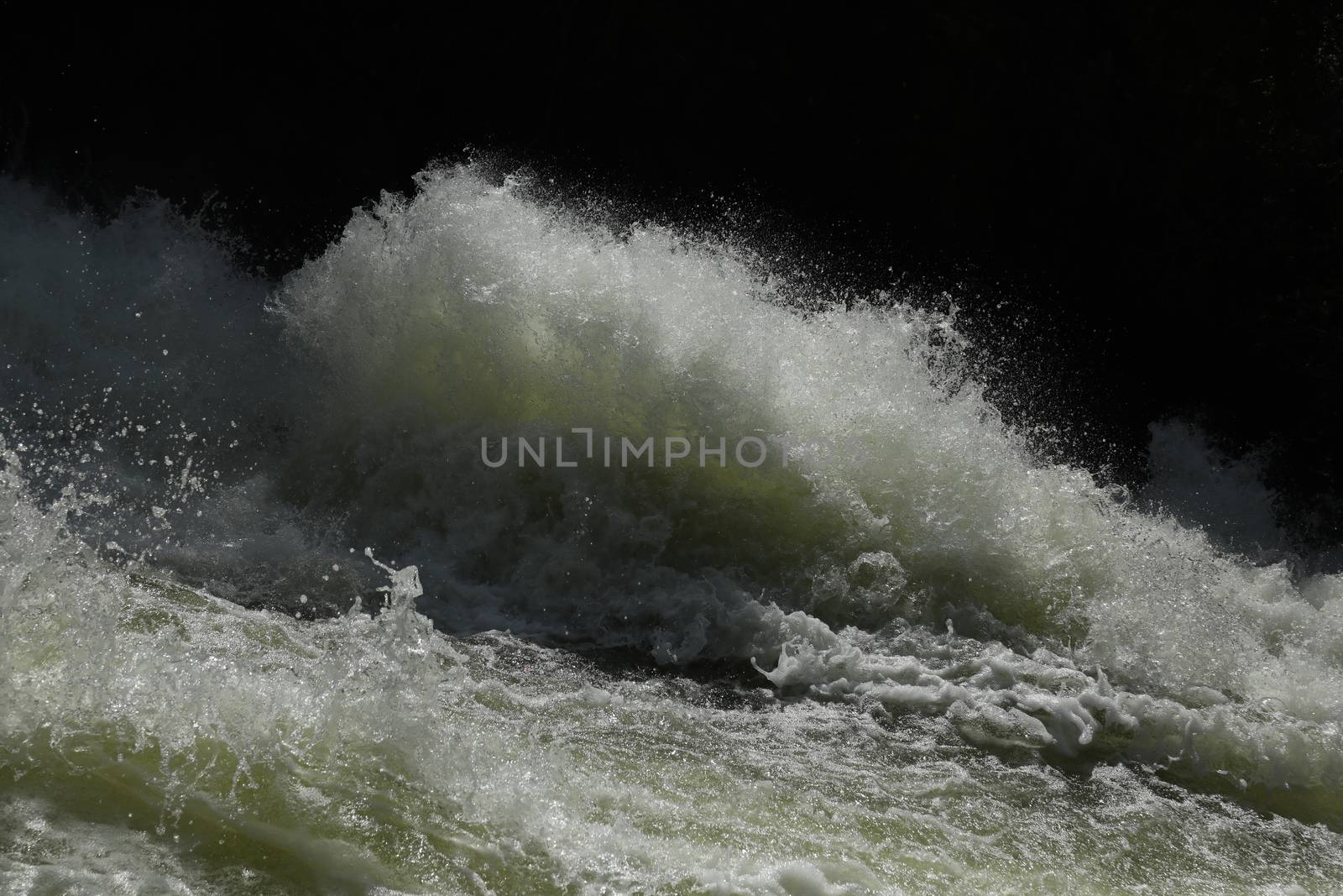 Water Slashes at Dam