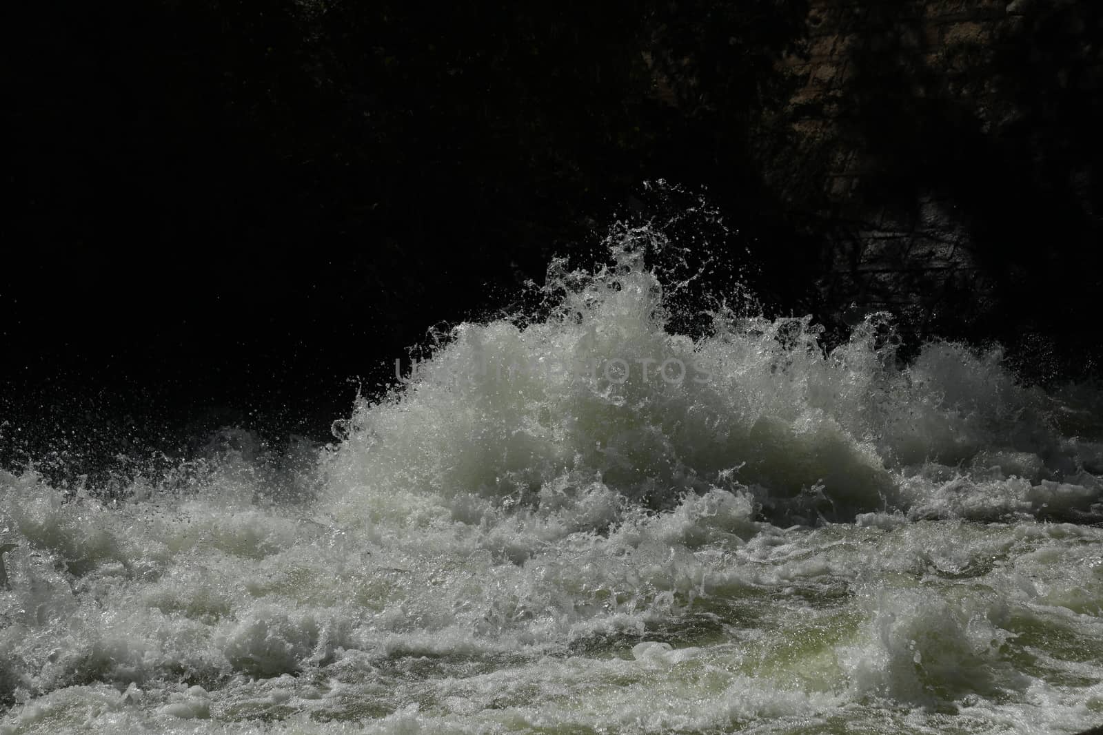 Water Slashes at Dam