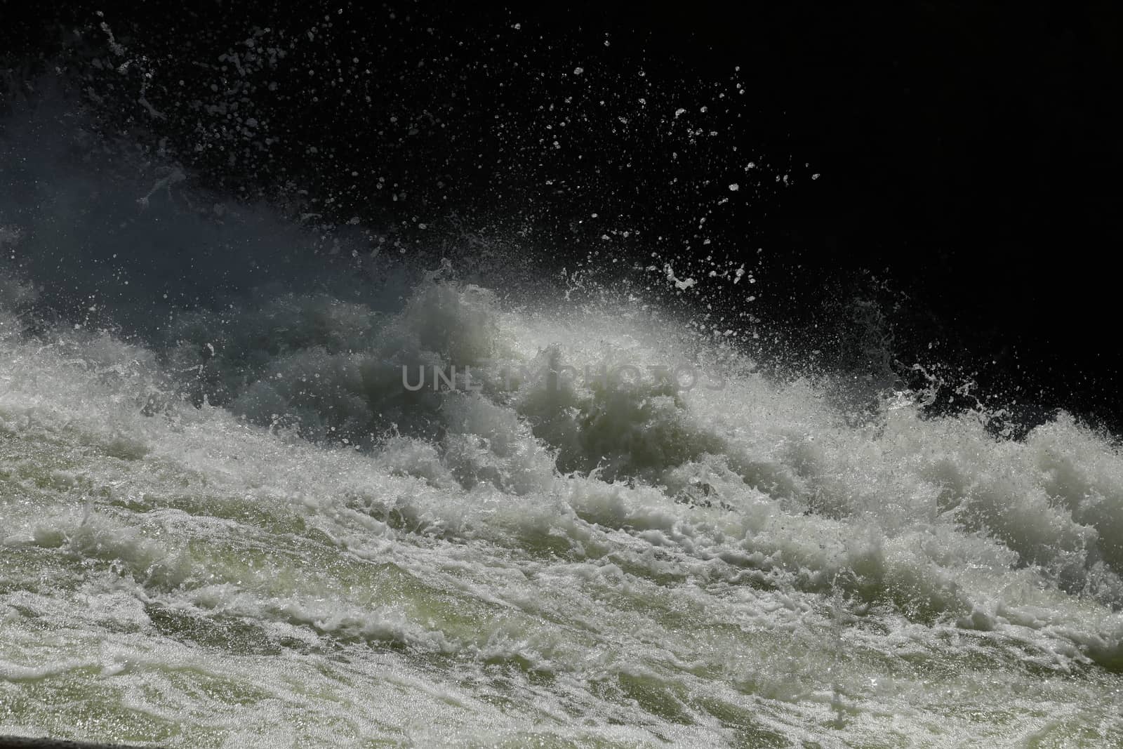 Water Slashes at Dam
