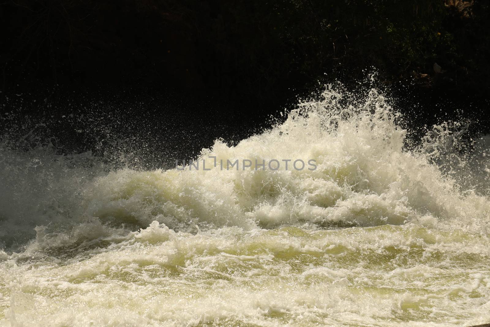 Water Slashes at Dam