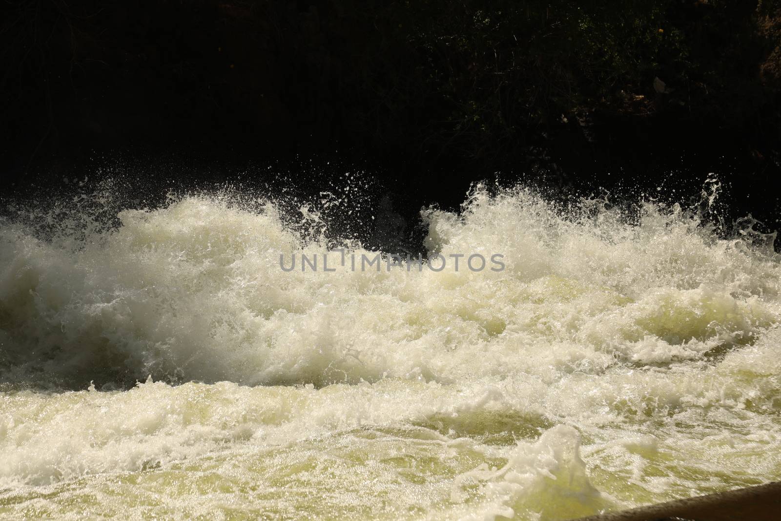 Water Slashes at Dam