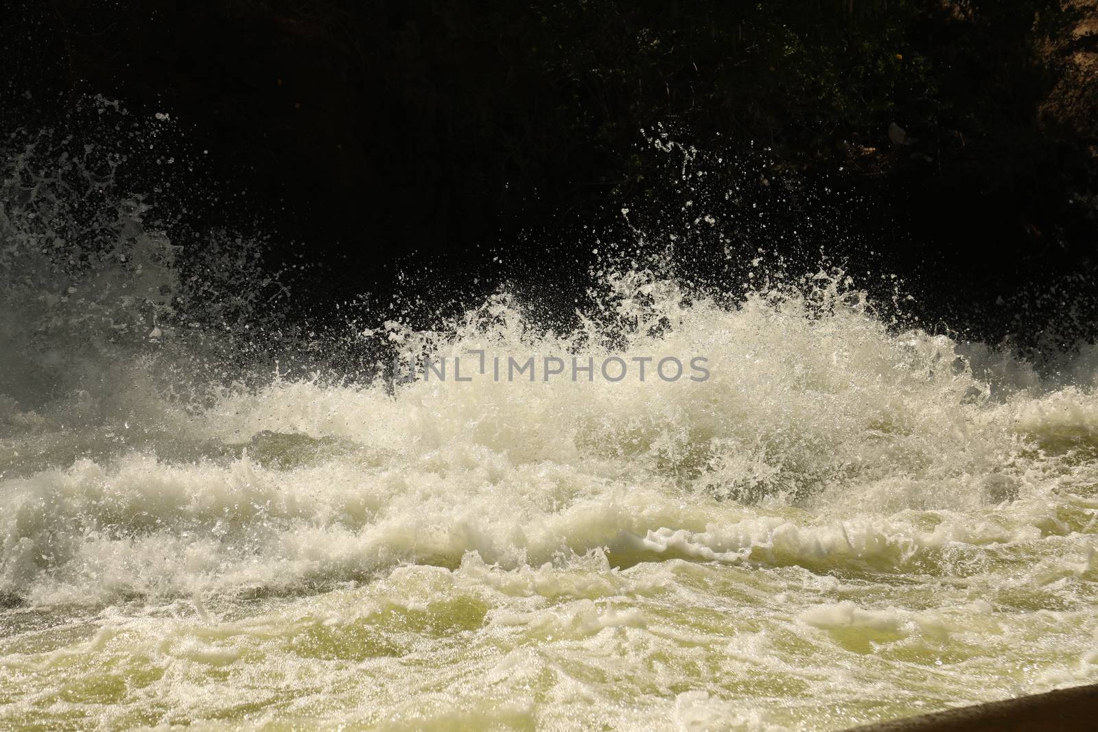 Water Slashes at Dam