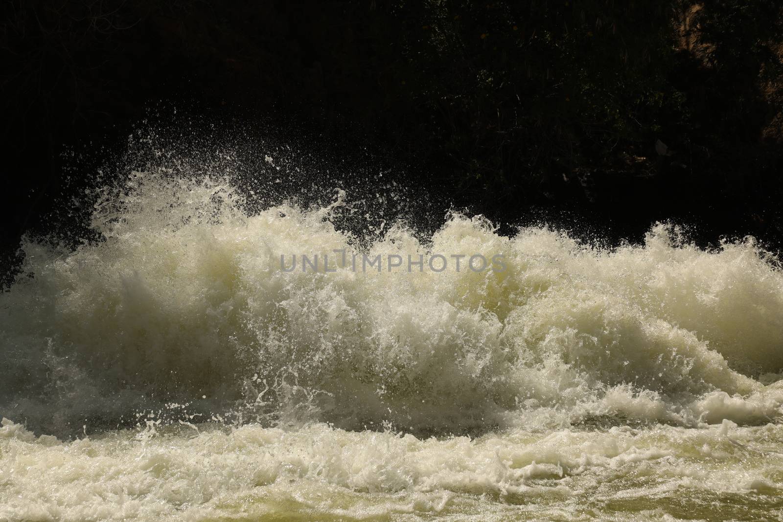 Water Slashes at Dam