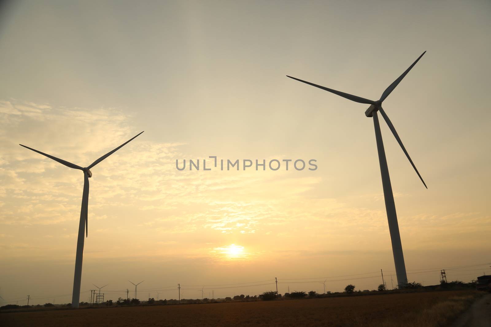 windmill rotating in Farm