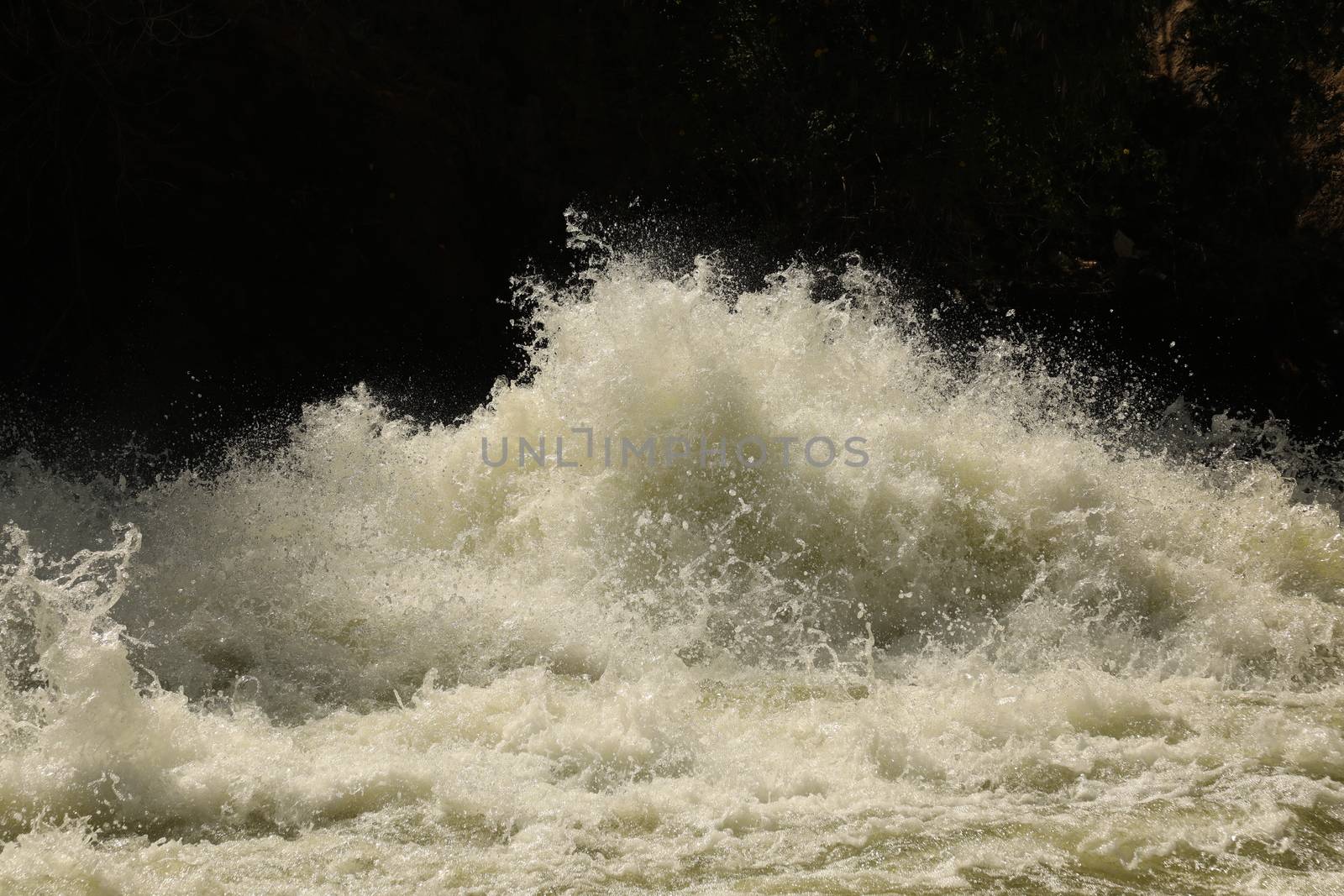 Water Slashes at Dam
