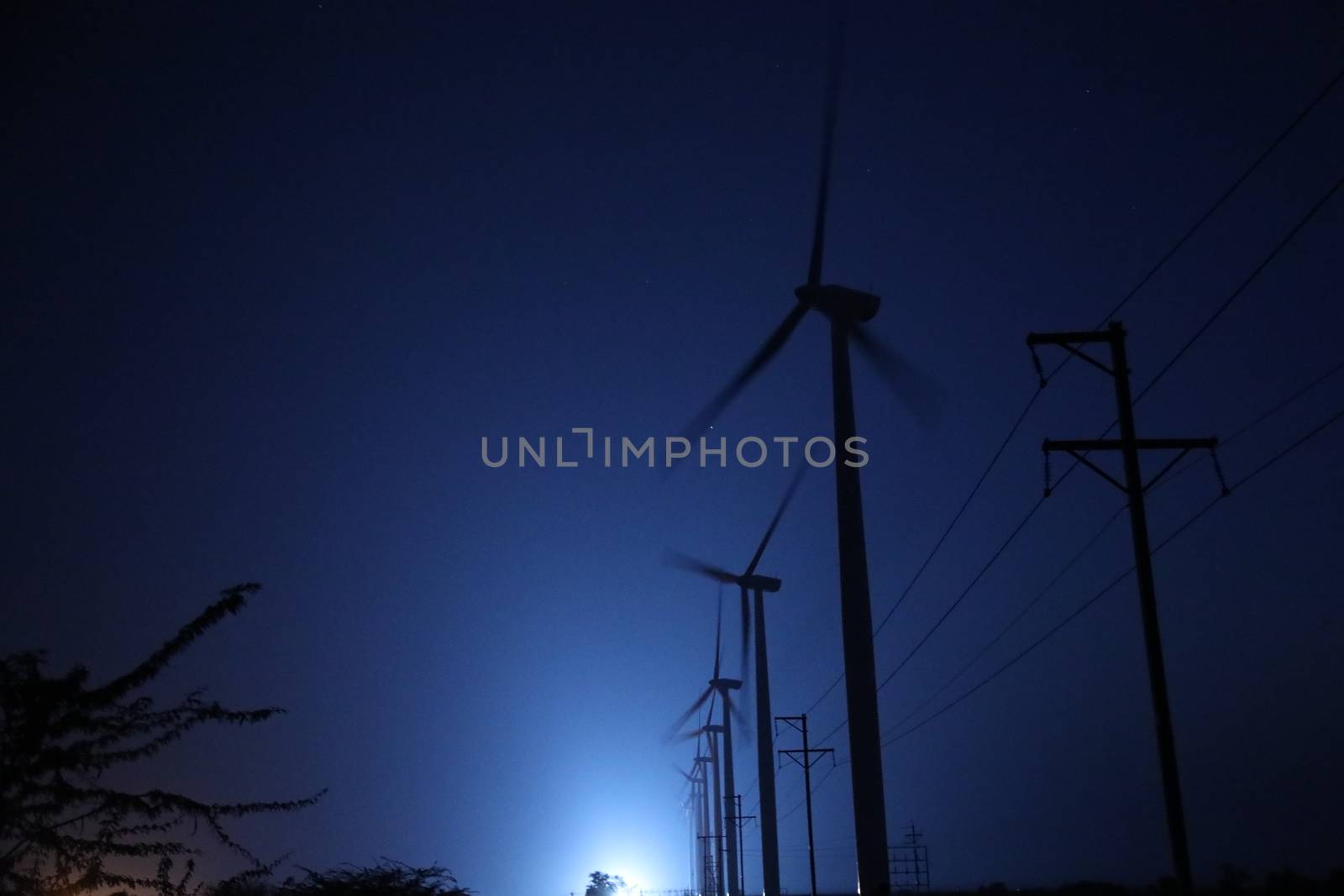 windmill rotating in Farm