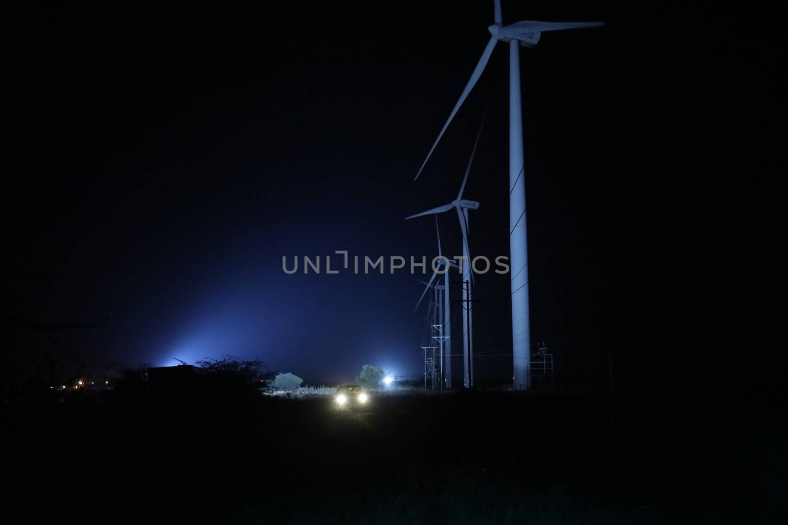 windmill rotating in Farm