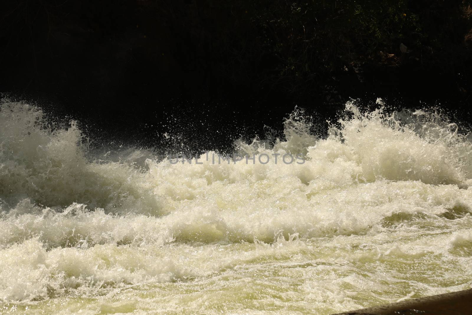 Water Slashes at Dam