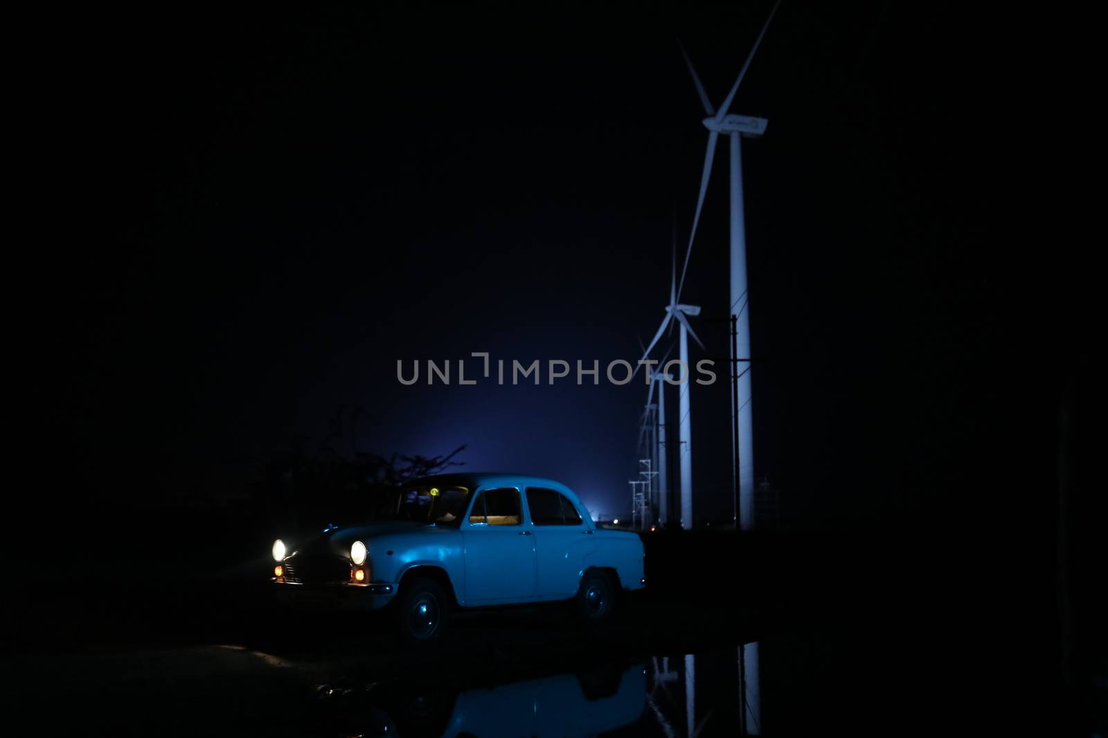 windmill rotating in Farm