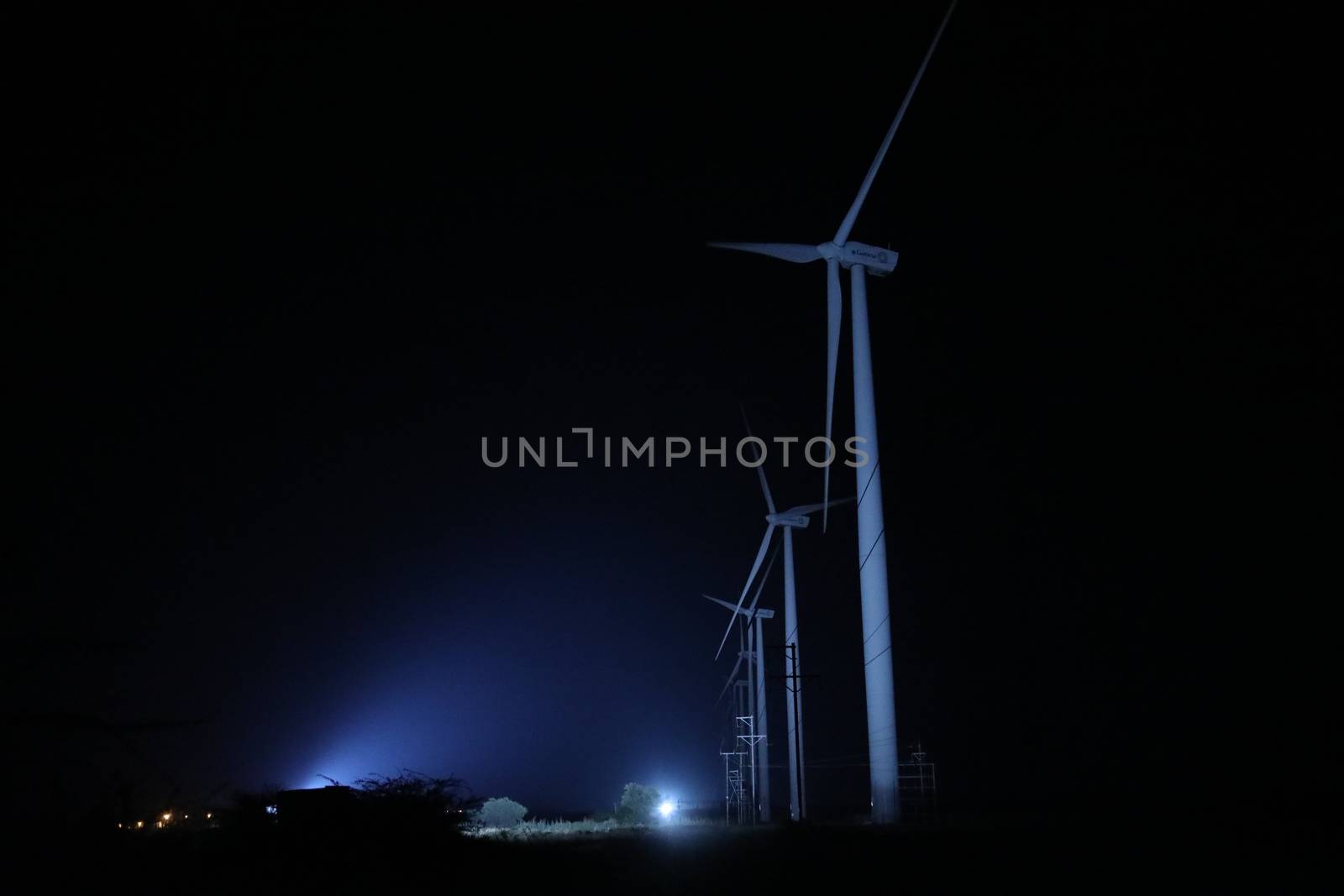 windmill rotating in Farm