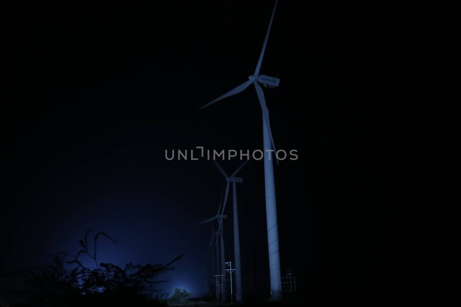 windmill rotating in Farm