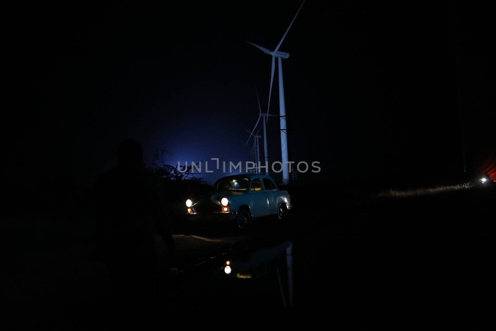 windmill rotating in Farm
