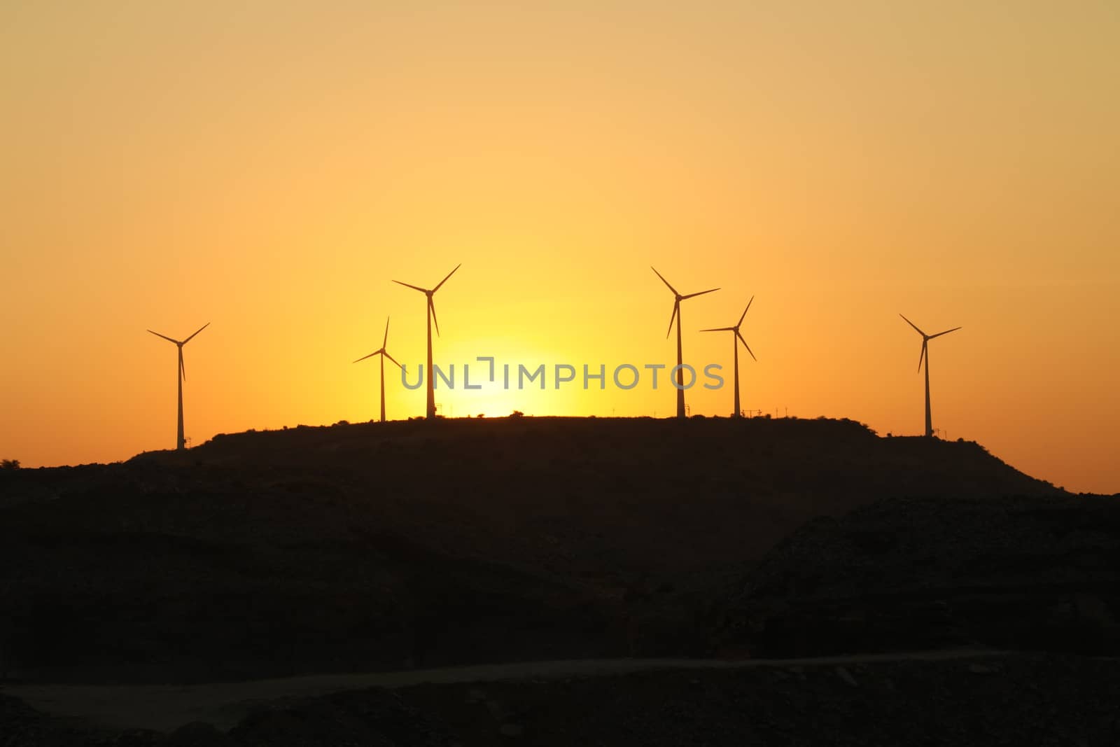 windmill rotating in Farm