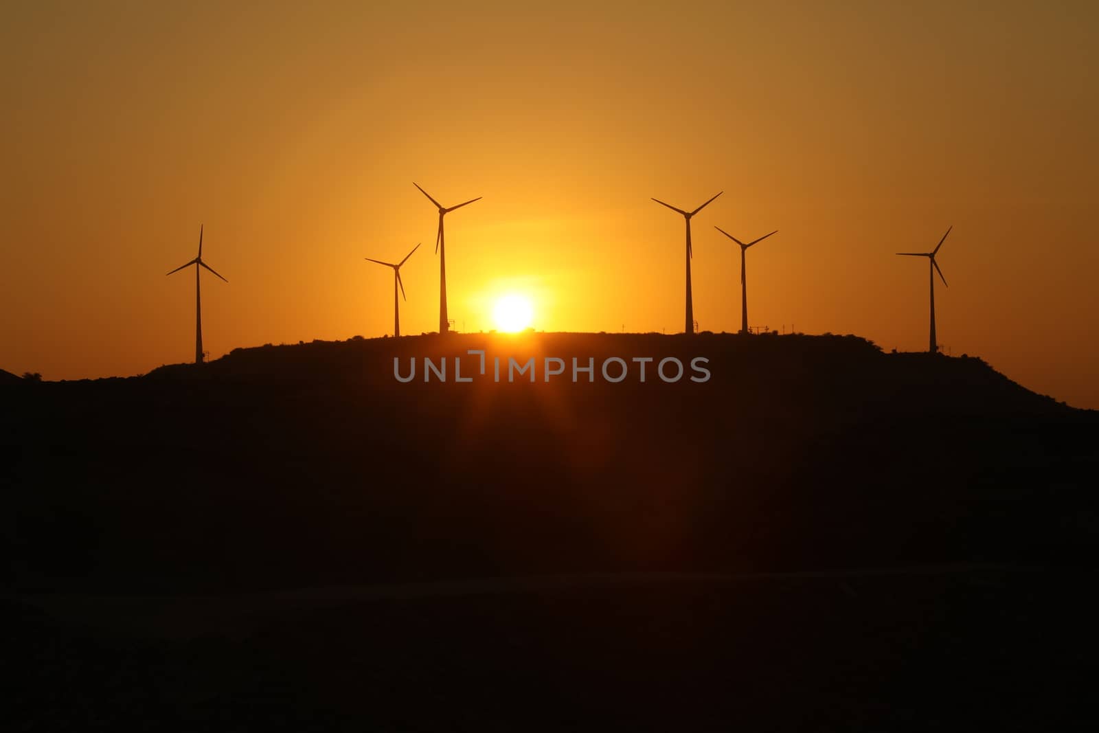windmill rotating in Farm