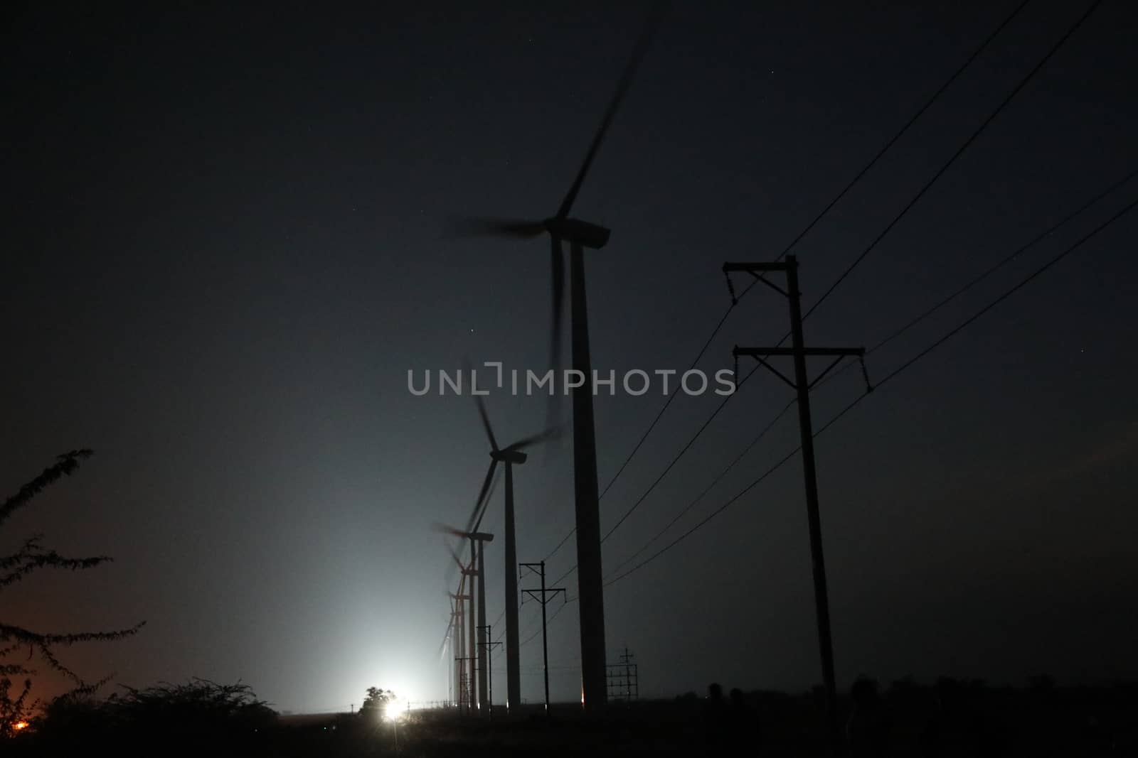 windmill rotating in Farm