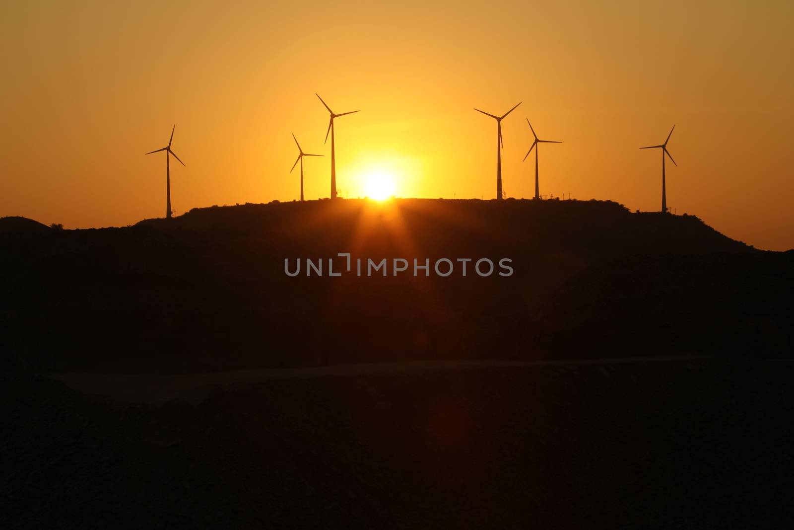 windmill rotating in Farm