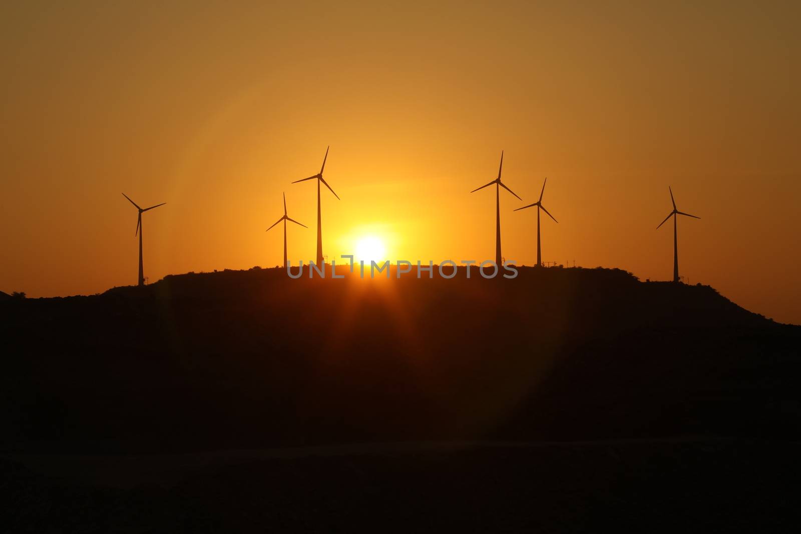 windmill rotating in Farm