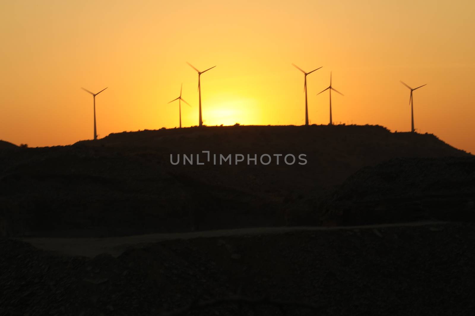 windmill rotating in Farm