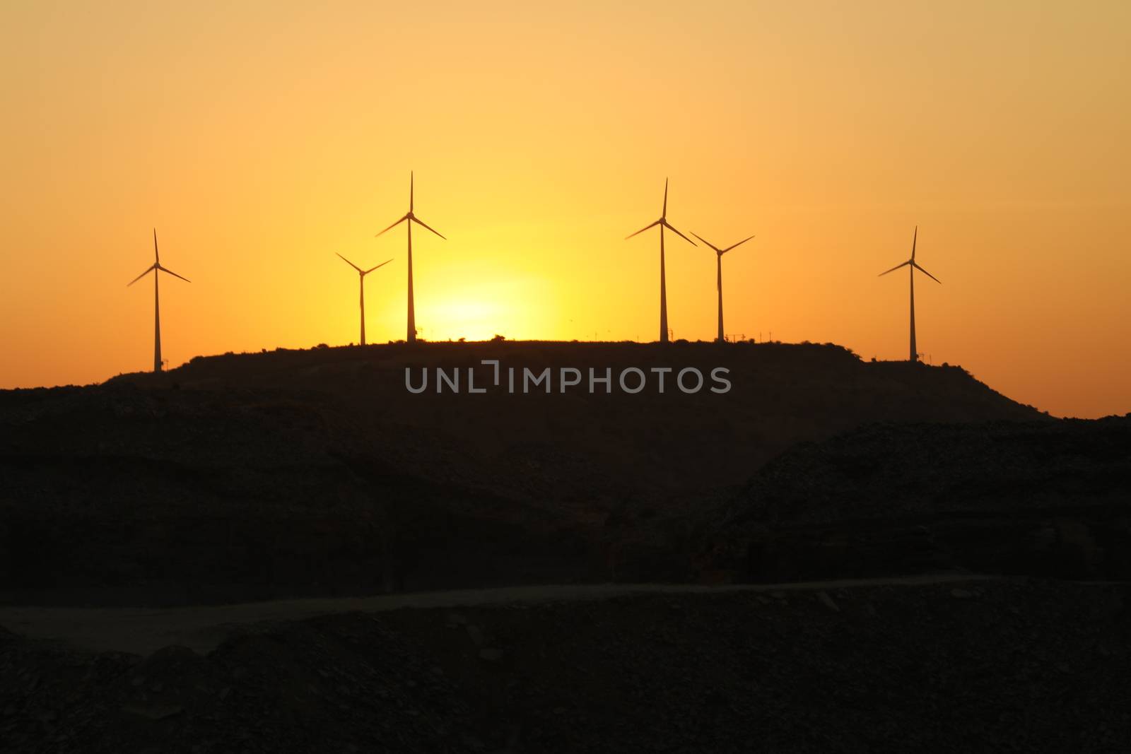 windmill rotating in Farm