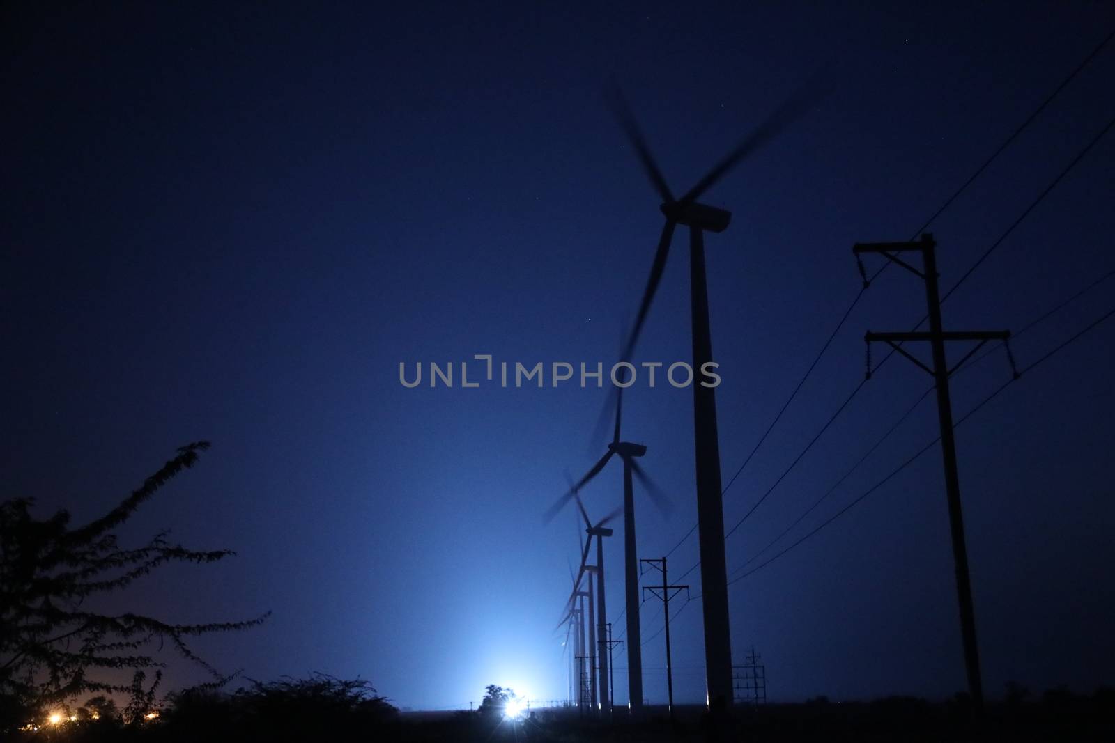 windmill rotating in Farm