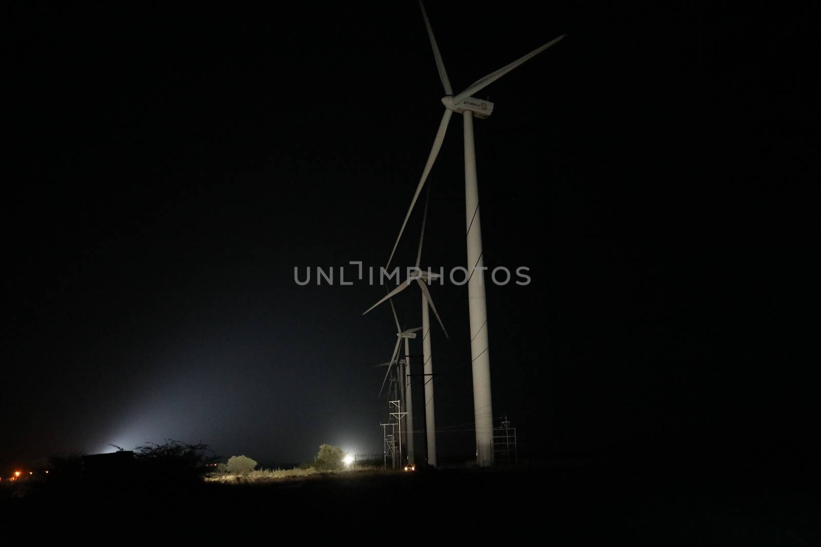 windmill rotating in Farm