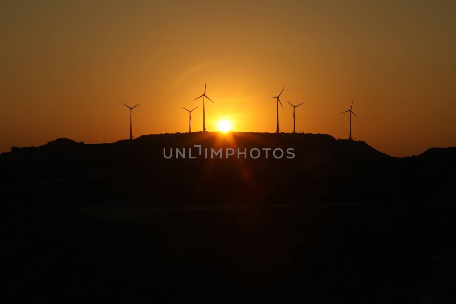 windmill rotating in Farm