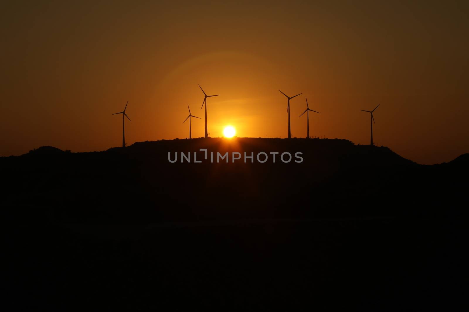 windmill rotating in Farm