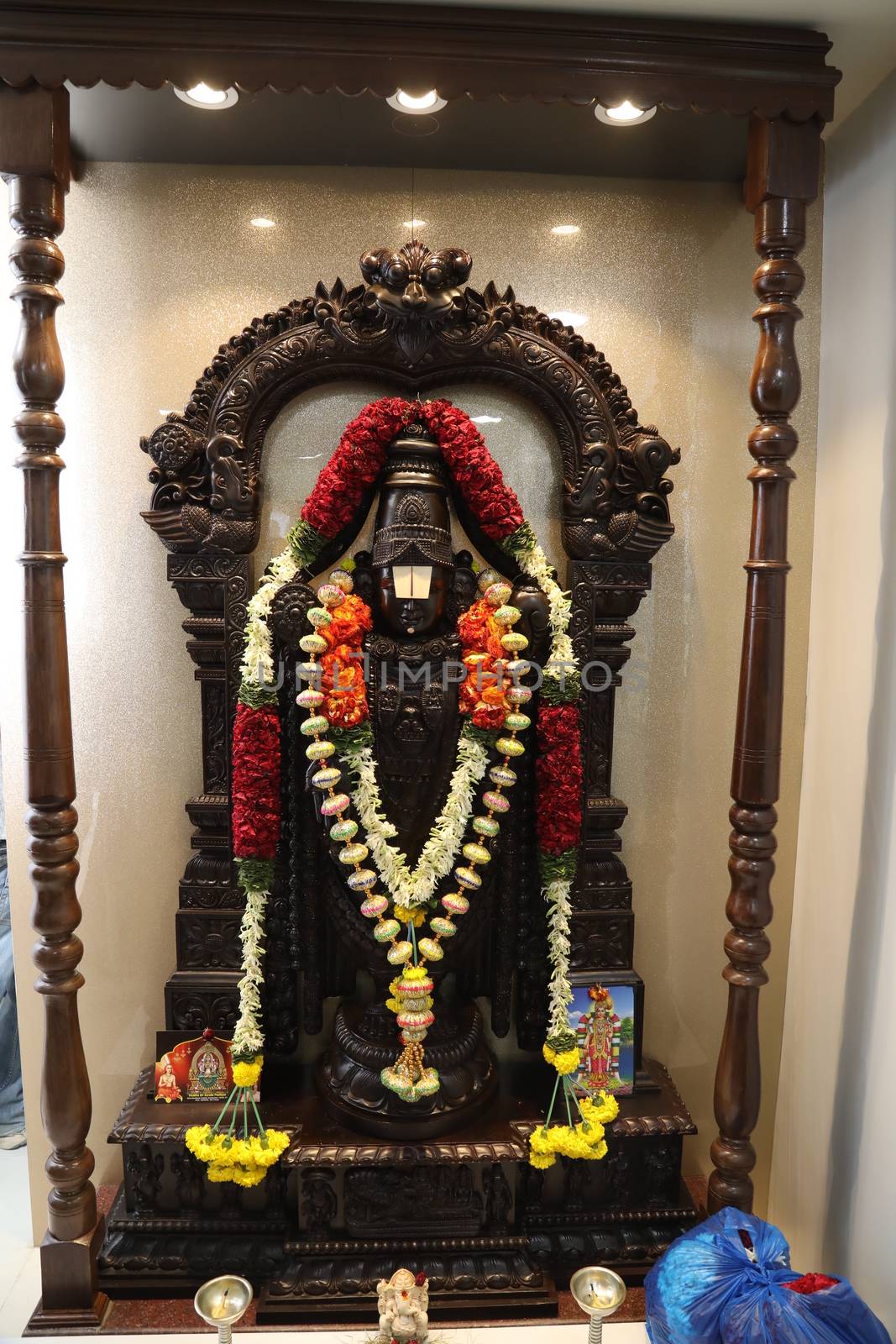 Hindu God Statue in a Temple