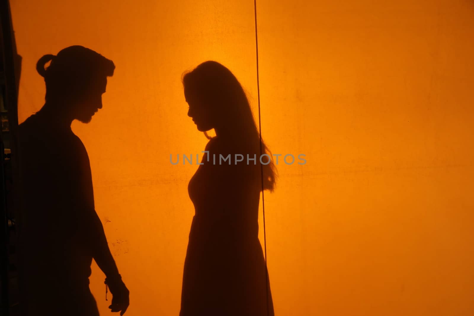 Lovers silhouette by rajastills